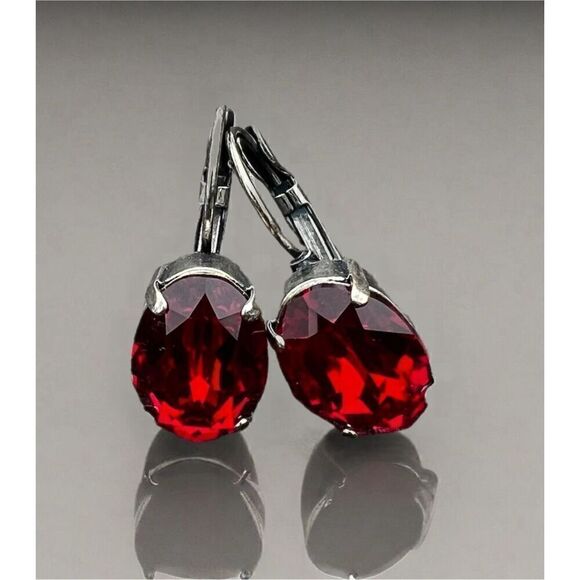 Handcrafted earrings with Swarovski crystal - Picture 6 of 6